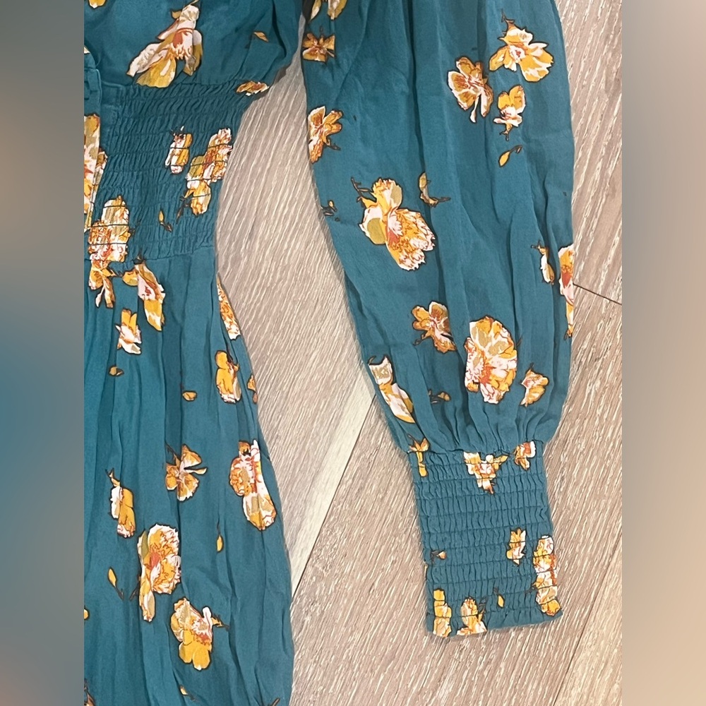 Free People So Sweetly Green Midi Dress - Picture 8 of 9